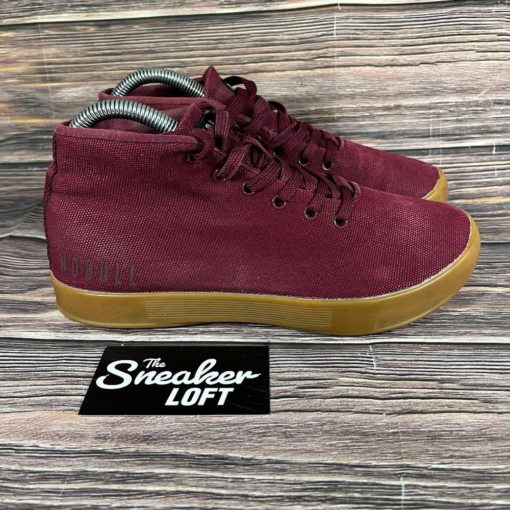 NoBull Women's Canvas Cabernet Gum Athletic Mid Trainer‎ Shoes